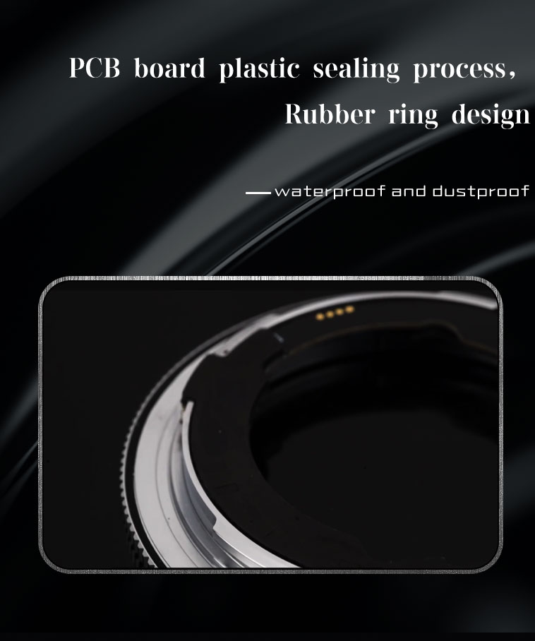 PCB potting process · rubber ring design