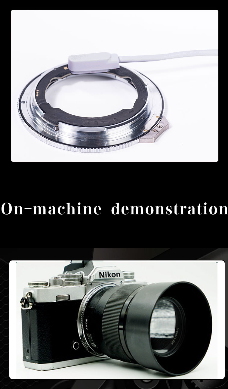 On-camera demonstration
